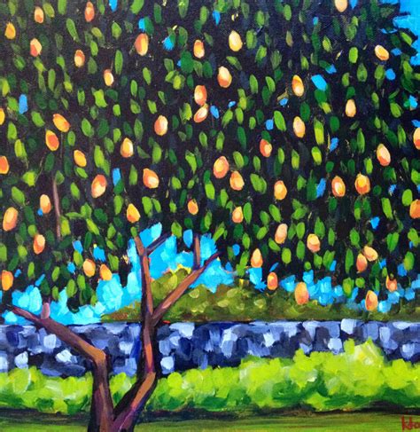 Under The Mango Tree : Landscape Painting by kto ART - kto ART