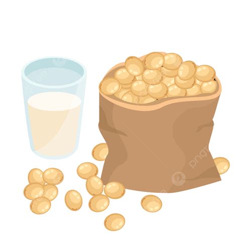 Soybean Milk Vector Hd Images, Soybean Milk Raw Materials Soybean Seeds, Soybean, Bean, Soybean ...