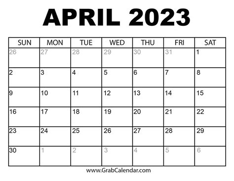 april 2023 calendar free printable calendar - april 2023 calendar free printable calendar april ...