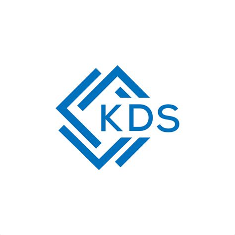 KDS letter logo design on white background. KDS creative circle letter logo concept. KDS letter ...