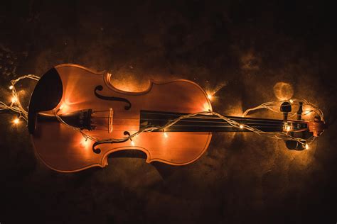 Violin Lighting Instrument, HD Photography, 4k Wallpapers, Images ...