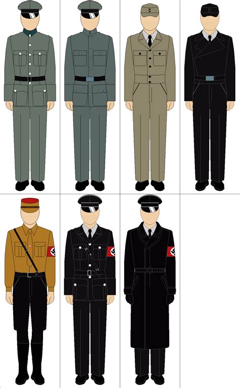 Selection of WWII german uniforms by Tounushi on DeviantArt