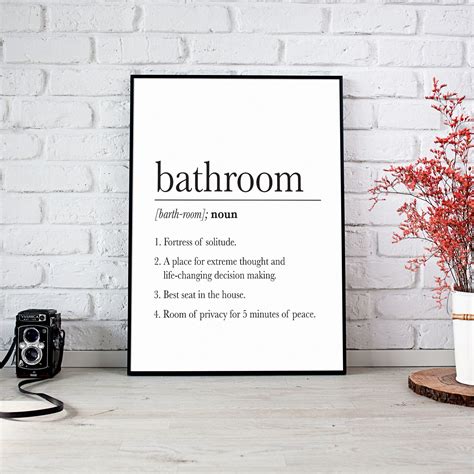 Funny Bathroom Signs Funny Bathroom Art Bathroom Wall Decor | Etsy