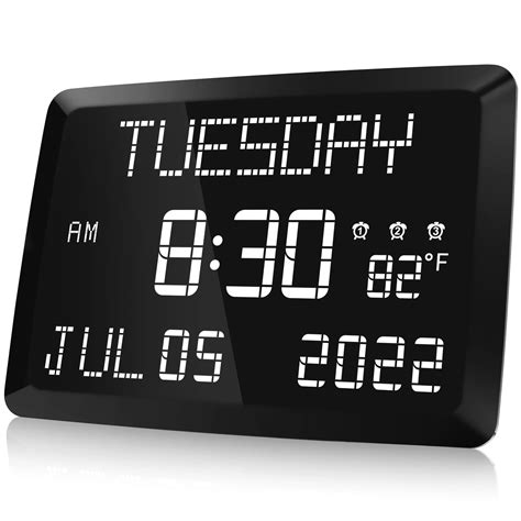 Buy Raynic Digital Clock, 11.5" Large Display Digital Wall Clock ...