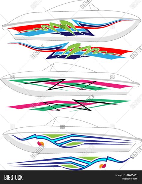 Boat Graphics, Stripe : Vinyl Vector & Photo | Bigstock