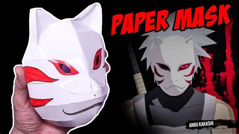 How to make paper Anbu Kakashi Mask || Ninja Mask || Naruto - YouTube