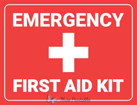 First Aid Sign Printable