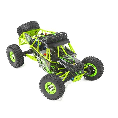 ALEKO RCCAR01 Off-Road High-Speed Rock Crawler RC Car with LED Lights - 1:12 Scale - Lime Green ...