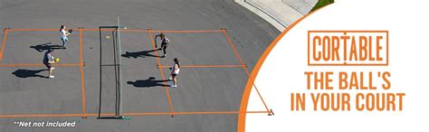 Amazon.com : Cortable Temporary Pickleball Court Lines - The Original ...