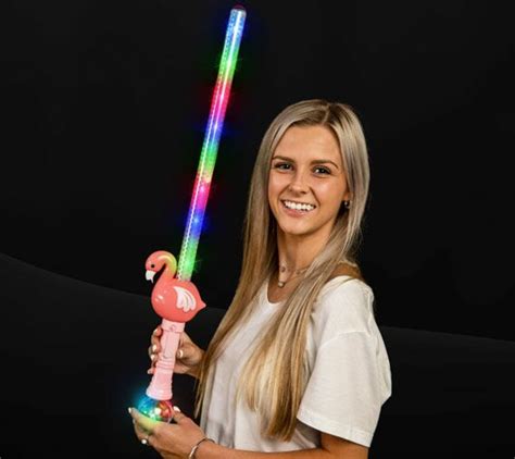 Led Light Up Flashing Pink Flamingo Sword | PartyGlowz.com