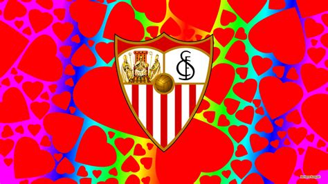 Download Sevilla Fc Paper Logo Wallpaper | Wallpapers.com