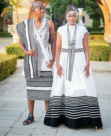 Beautiful Xhosa Traditional Wedding Attire for Couple - African 4