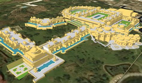 Oberoi udaivilas resort architectural model - TurboSquid 1337469