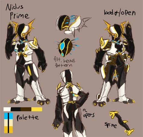 Warframe Nidus Prime - Draw-leg