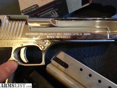 ARMSLIST - For Sale: Desert Eagle .50 AE Chrome plus ammo