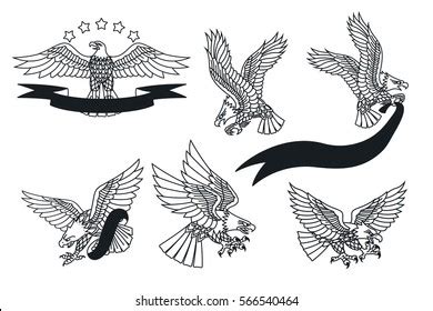 33+ Traditional Eagle Tattoo Stencil - LuciaChinua