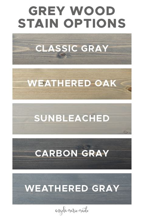 5 Grey Wood Stain Options - Angela Marie Made