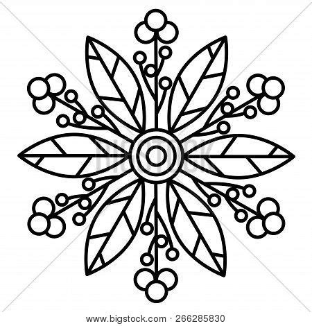 Simple Floral Mandala Vector & Photo (Free Trial) | Bigstock