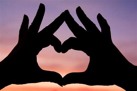 Hands Silhouette with Love Heart Photograph by Srijira Ruechapaisarnanak - Pixels