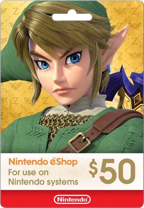 Nintendo eShop $50 Gift Card NINTENDO ESHOP $50 - Best Buy