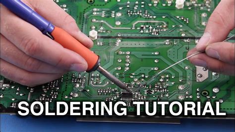 How to Solder - Beginner Guide to Soldering Components on TV Parts - YouTube