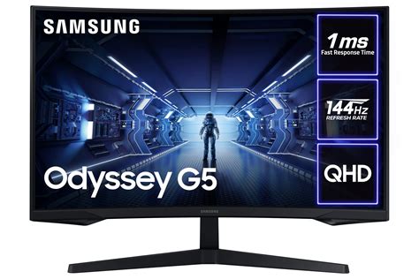 Buy Samsung Odyssey G5 LC32G55TQWRXXU 32" 1000R Curved Gaming Monitor ...