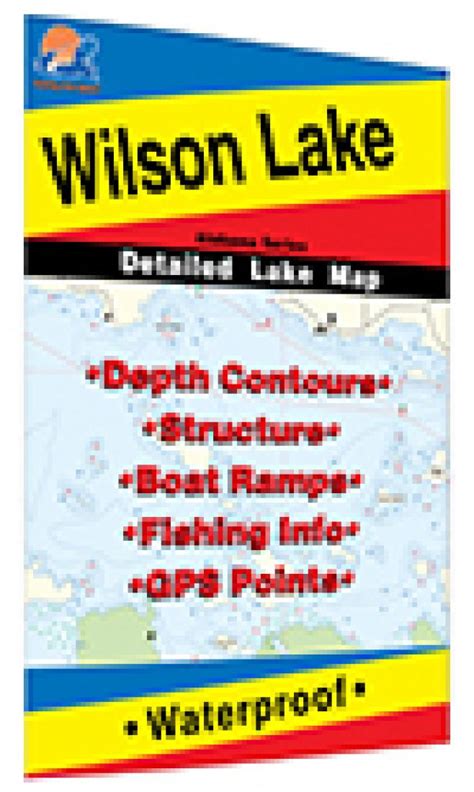 Wilson Lake Fishing Map by Fishing Hot Spots | Maps.com.com