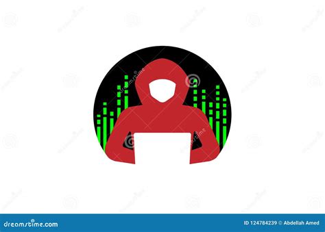 Hacker Hidden Face Mask Logo Stock Vector - Illustration of attack ...