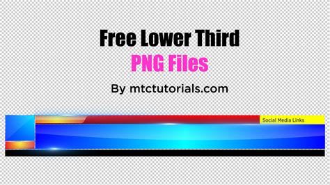 Royalty Free Professional Lower Third's PNG - Free Lower Third Templates - MTC TUTORIALS - MTC ...