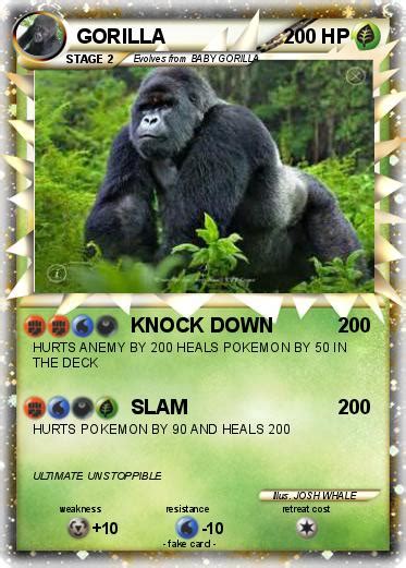 Pokémon GORILLA 121 121 - KNOCK DOWN - My Pokemon Card