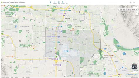 Paradise Nevada Map and Paradise Nevada Satellite Image