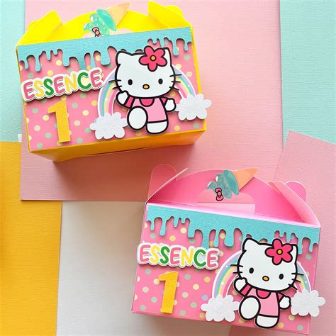 Favor Boxes Birthday, Birthday Party Packs, 12th Birthday, Hello Kitty Party Favors, Hello Kitty ...