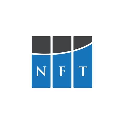 NFT letter logo design on WHITE background. NFT creative initials letter logo concept. NFT ...