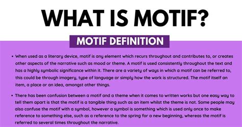 Motif: Definition and Examples of Motif in Speech & Literature • 7ESL