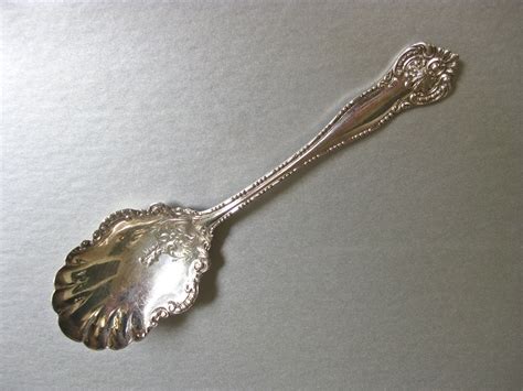 Antique Silverplate Berry Spoon York 1900 Wm Rogers Serving