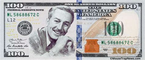 Walt Disney Taking Over The $100 Bill In 2023