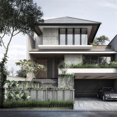 10 Ide Desain Rumah Tropis Minimalis Modern | Tropical house design ...