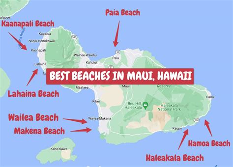 Best Beaches On Maui Map