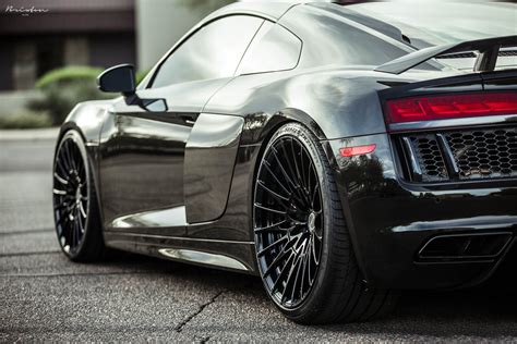 Stealthy Takes Over Black Audi R8 with Custom Parts — CARiD.com Gallery