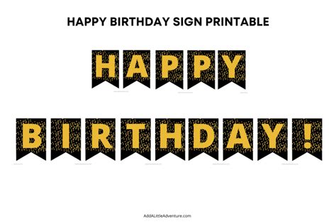 Free Printable Happy Birthday Sign With Name