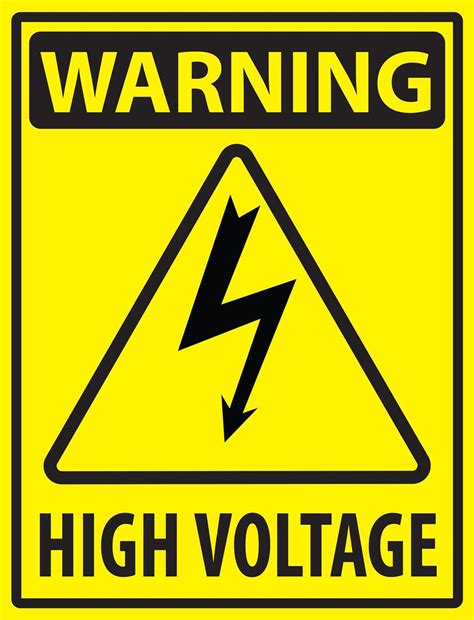 Electrical Hazard Industrial Warning Sticker | 18” x 24” Vinyl