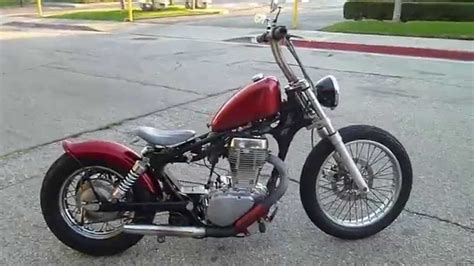 1987 Suzuki LS 650 Savage Bobber - YouTube