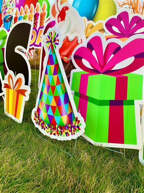 BIG 30 Happy Birthday Yard Signs Outdoor Birthday Party | Etsy