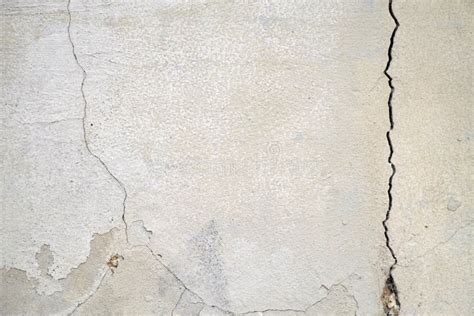 Old Foundation and Plaster Wall with Cracks. Building Requiring Repair Closeup Stock Photo ...