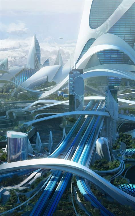 futuristic city,towers,buildings,digital art,sci-fi | Futuristic city ...