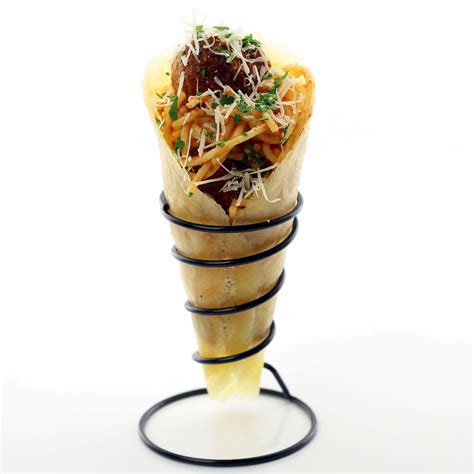 Spaghetti in a Parmesan Cheese Cone | Cheese Folios