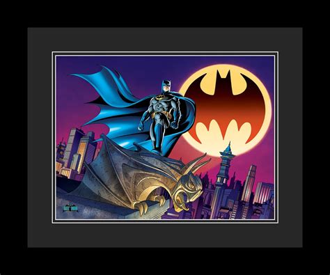 Batman- Bat Signal - DC Comics Framed Fine Art Giclee - Classic Moments