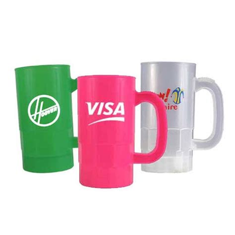 150 Custom 14 oz. Plastic Beer Steins (Classic & Neon Colors) - WGL-1-s