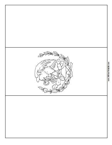 Mexico Flag Coloring Page – Free Printable