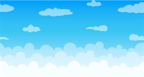 Seamless clouds floating in the sky 366121 Vector Art at Vecteezy